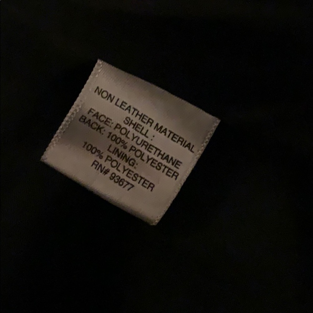 Vegan Leather Biker Jacket - Picture 6 of 11